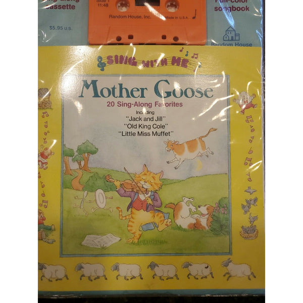 Sing with Me Mother Goose Songbook and Cassette Random House 1988 New Very Rare