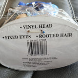 VTG Unopened w Tag My Pals Twin Bean Bag Blue Flannel Version Vinyl Headed