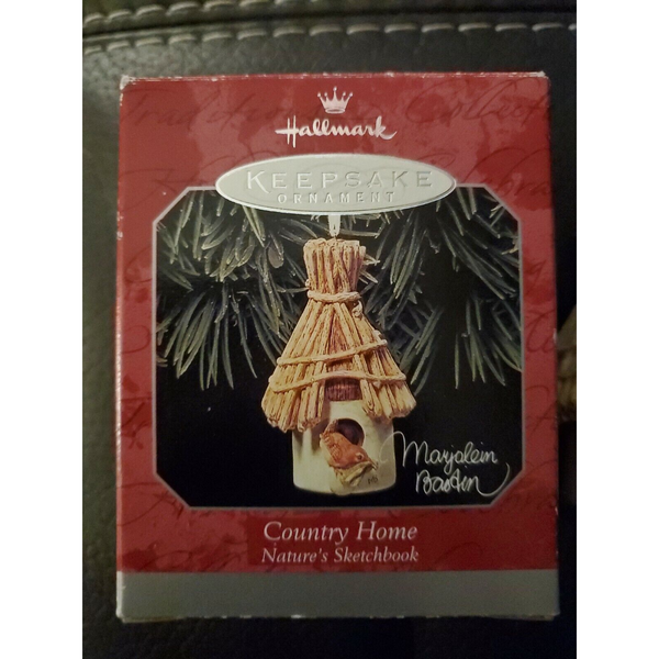 1998 HALLMARK KEEPSAKE ORNAMENT COUNTRY HOME NATURE'S SKETCHBOOK