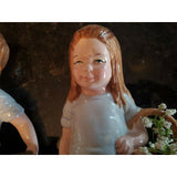 Matching Pair Boy Girl In Jeans Porcelain Figures Hand Painted