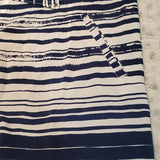 Cabi Blue and White Horizontal Stripe Dress Size XS