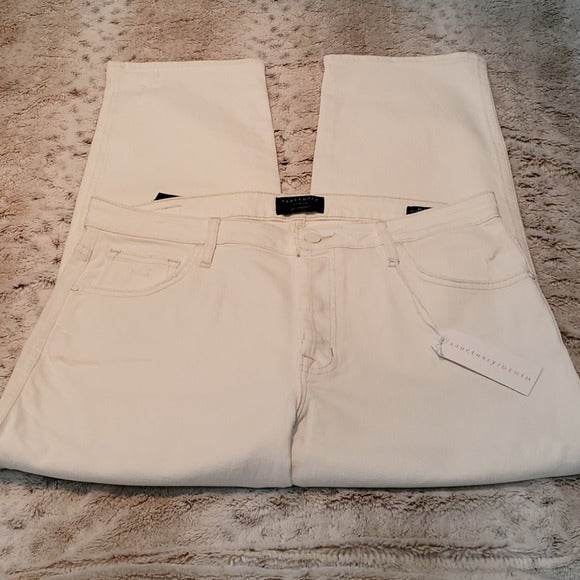 NWT Sanctuary Alt Tapered High Rise White Jeans