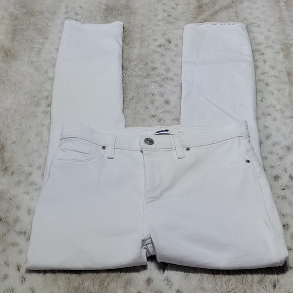 Hudson White Barbara Skinny Jeans Size 26