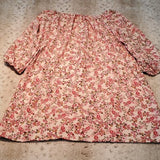 NWT Ana & Kate Pink and White Paisley Print Long Floral Peasant Blouse Size M