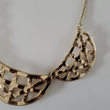 Boutique Gold Tone Geometric Accent Multi Length Necklace