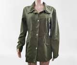 Sanctuary Green Anorak Button Utility Jacket Size S