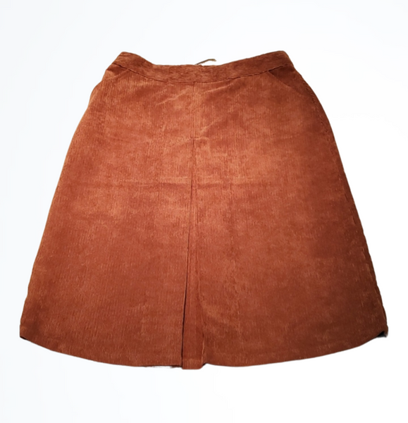 NWT Christopher & Banks Pleated Corduroy Midi Skirt