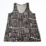 J.Crew Black and White Design Tank Top Size S