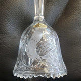 The European Collection Crystal Bell 24% Lead Crystal Made in W. Germany Bird