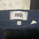 Paige Navy and Black Two Tone Skinny Jeans Size 28 Midnight Navy Noir