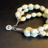 Boutique Light Yellow 3 Strand Wooden Bracelet