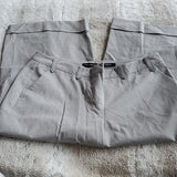 The Limited Small Grey Check Cassidy Fit Wide Leg Just Below The Knee Pants 6