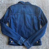 American Eagle Blue Denim 100% Cotton Full Button Up Jean Jacket Size S