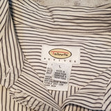 Talbots Petites Navy and White Striped Button Down Size LP