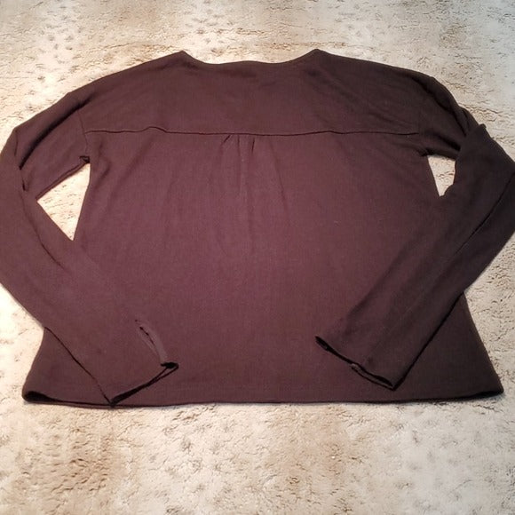 Sanctuary Sienna Mix Black Long Sleeved Blouse Size XS