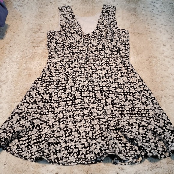 Banana Republic Fun and Flirty A Line Print Dress Size 2