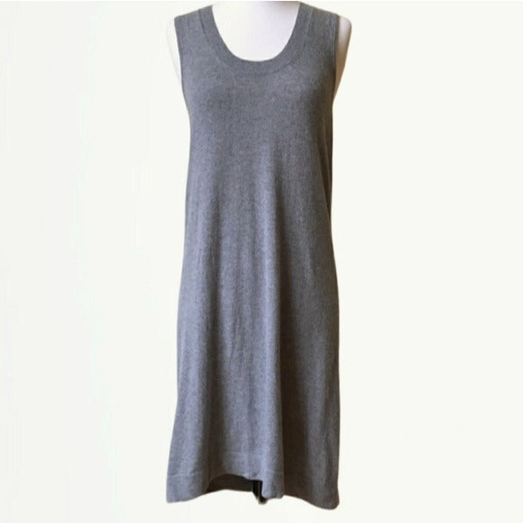 J.Crew Grey Cashmere Blend Sweater Sleeveless Above Knee Tunic Dress Size S