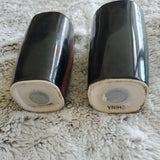 Sango Avanti Black Salt and Pepper Shaker Set Matches Full Dinner Set