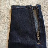 Current Elliott Dark Wash Lower Rise Skinny Blue Jean Zippered Ankles Size 0