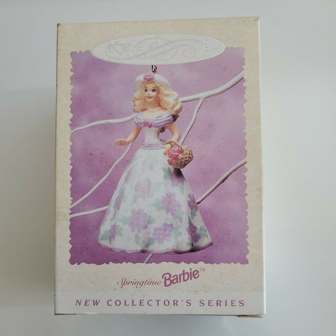 1995 Hallmark Springtime Barbie Keepsake Ornament 1st In Spring Collection