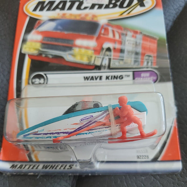 Matchbox #24 of 75 Wave King Turquoise Sun Chasers Series 2001 New 92228