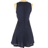 Banana Republic Navy Striped Sheath Dress Size 8P