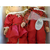 Precious Moments Christmas Dolls #1163 Twice As Much Fun