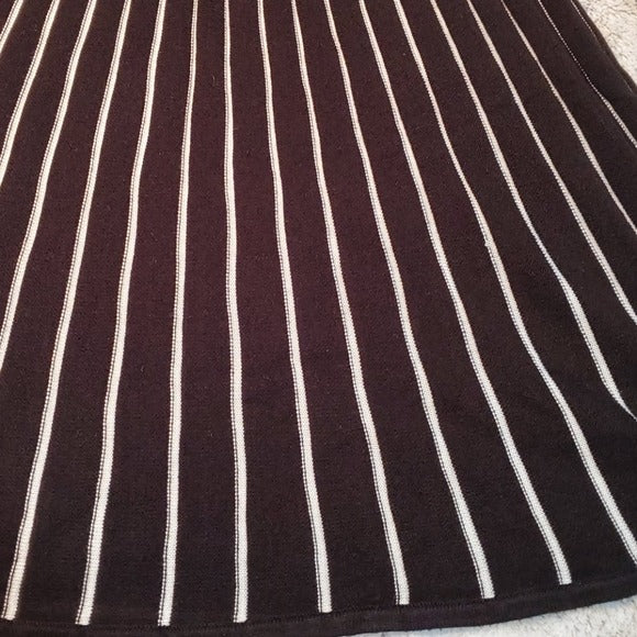 Calvin Klein Stripe Knit Knee Length Dress Size S