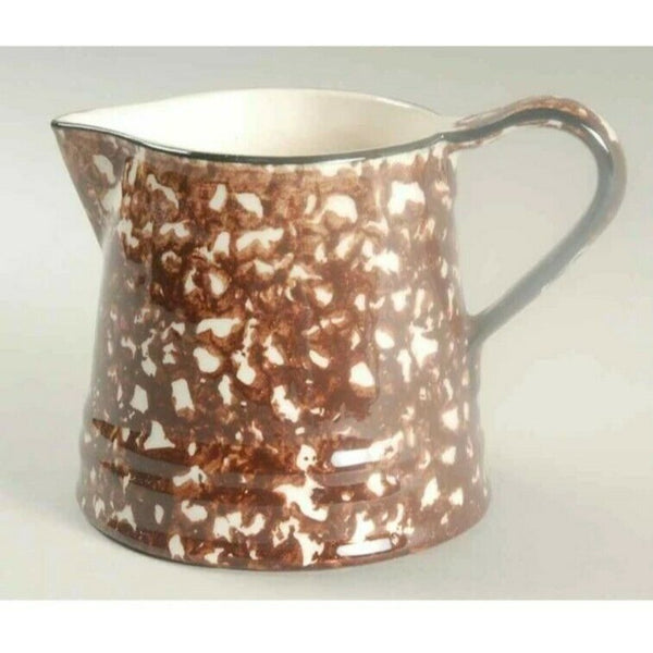 Stangl Brown Pottery Town and Country Spongeware Creamer Bowl