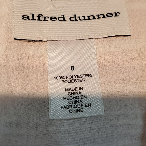 NWT Alfred Dunner Lake Tahoe Split Crew Neck Blouse