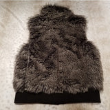 Dollhouse Outerwear Black Faux Fur Vest Size M