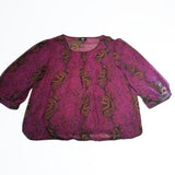 Mossimo Lightweight Bilowey Top Paisley Size M