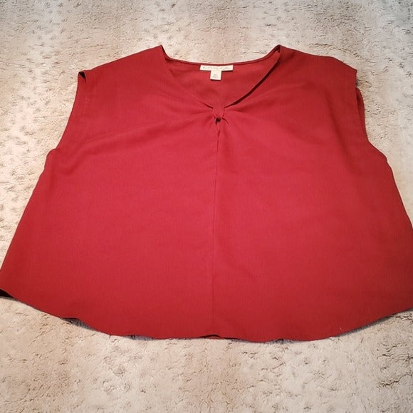 NWT Emaline Petite Classic Dark Red Sheath Tank Top