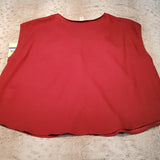 NWT Emaline Petite Classic Dark Red Sheath Tank Top