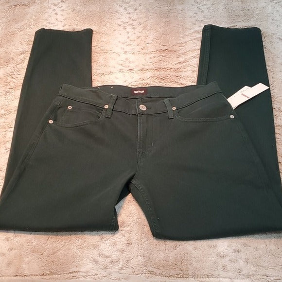 NWT Hudson Blake Slim Straight Leg Juniper Green Jeans