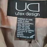 NWT Utex Design Vintage Beige Long Raincoat w Liner Size L