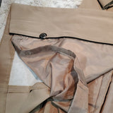 NWT Utex Design Vintage Beige Long Raincoat w Liner Size L