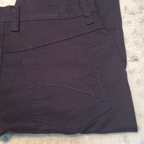 NWT Gloria Vanderbilt Navy Capri Cargo Pants Size 6