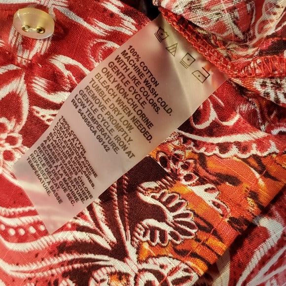 NWT Alia Ombre Moroccan Moment Button Down Shirt Size 6