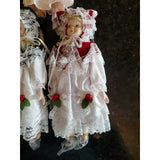Vintage Lot OF 5 Porcelain Face Bisque Dolls