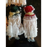 Vintage Lot OF 5 Porcelain Face Bisque Dolls