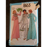 Simplicity Pattern 8163 Nightgown Pajamas Robe Uncut Size 10-12