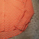 American Eagle Orange and White Chevron Blouse Size XS