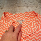 American Eagle Orange and White Chevron Blouse Size XS