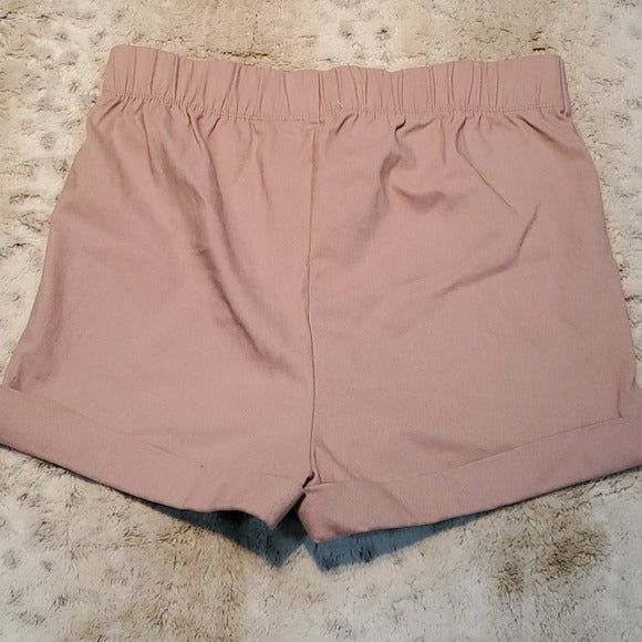 NWT Haute Monde Blush High Rise Pull On Shorts Size M