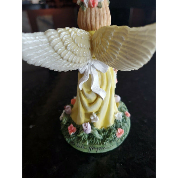 Linda Grayson Flower Angel Figurine April "Spring is Here"