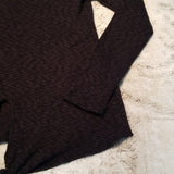 Pebble and Stone Gray and Black Thermal w Tie Size S