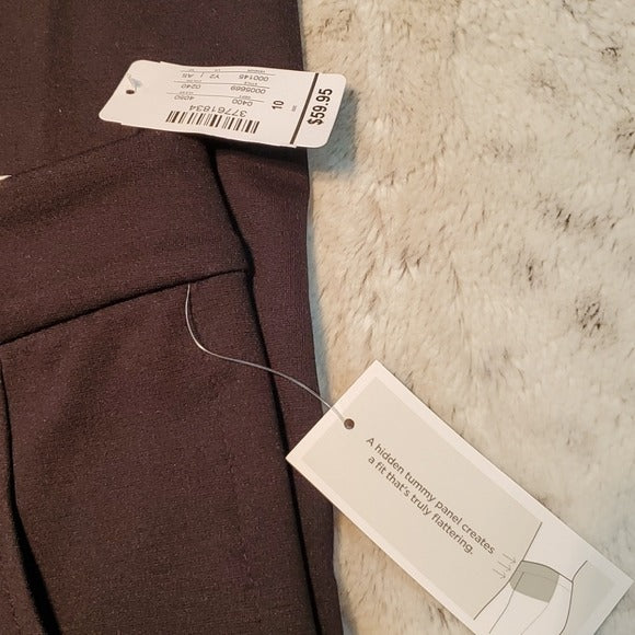 NWT Christopher & Banks Black Tapered Shaped Fit Pant