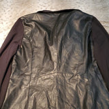 DKNY Faux Leather and Cloth Motorcycle Jacket Size L