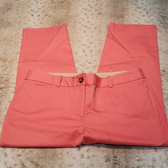 Talbots Petites Pink Mid Rise Perfect Crop Pants Size 10P